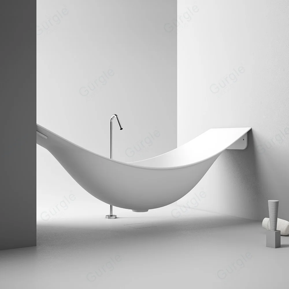 Bath Tub Stone Freestanding Bathtub Artificial Stone Bathtub Custom Made Solid Surface Stone Soaking