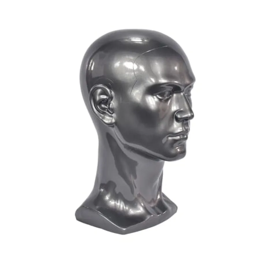 Mannelijke Mannequin Hoofd Professionele Oefenpop Hoofd voor Display Pruiken Hoeden Hoofdtelefoon Masker Zonnebril Sieraden en Scravat Display Stand