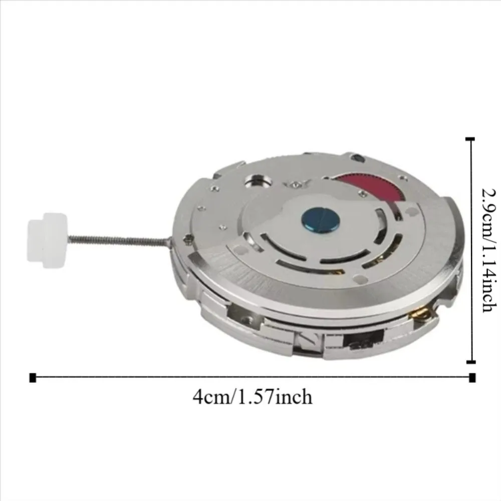Movimento de Relógio Branco 2813, Movimento Mecânico Automático com 3 Ponteiros e Calendário Único, Design de 4 Pinos
