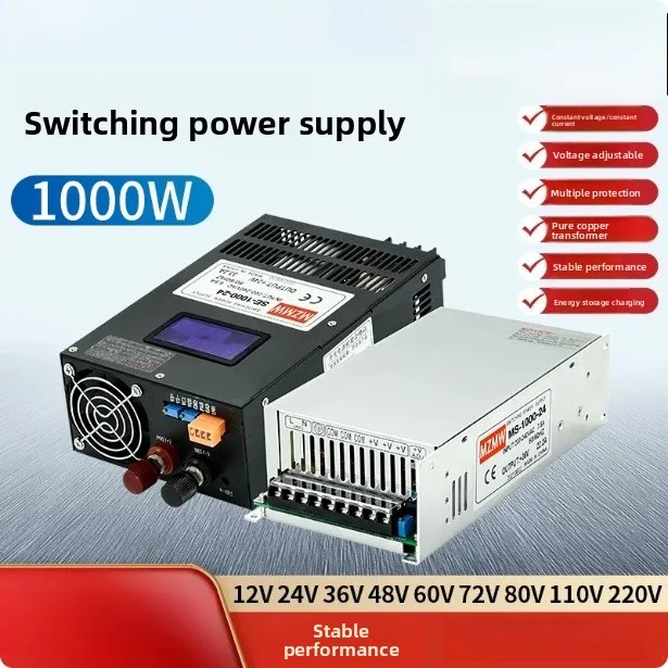 1000W 0-72V/150V 80A High Current Regulated SMPS, Adjustable DC Power Supply for Battery Charging & Equipment Testing