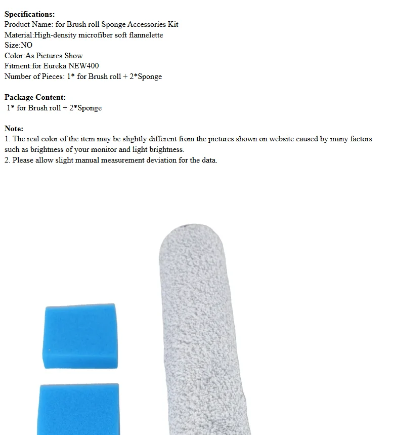 High-Density Sponge Brush Roller And Soft Bristle Kit For Eureka NEW400 Vacuum Floor Cleaner Accessories