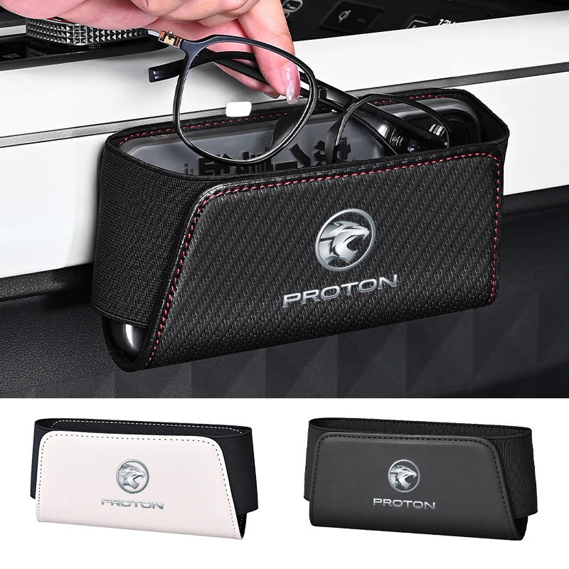 Автомобильный кожаный карман для хранения сиденья, задняя дверь, органайзер для центральной консоли для Proton Exora Iriz R3 Wira Satria Saga X50 Magma V6 X70 L3