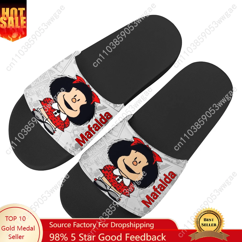 

Mafalda Sandals Home Slipper Water Shoes Mens Womens Teenagers Sandal Bathroom Beach Pool Fashion Custom Made Summer Slippers
