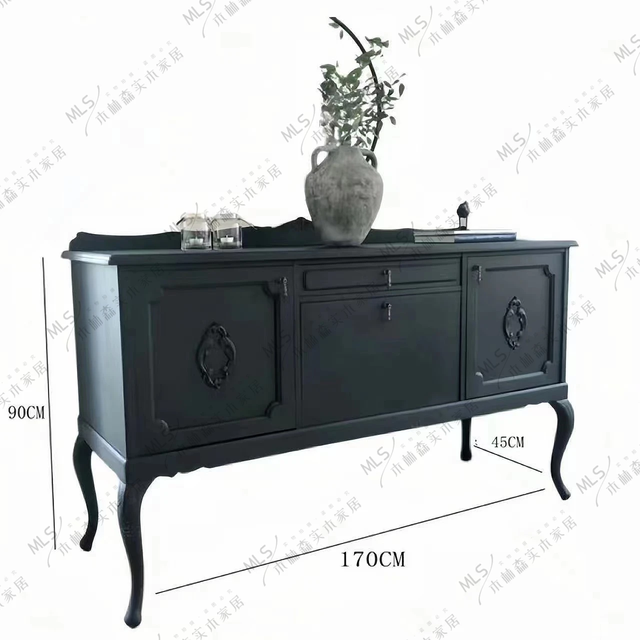 Old sideboard multifunctional storage cabinet/partition