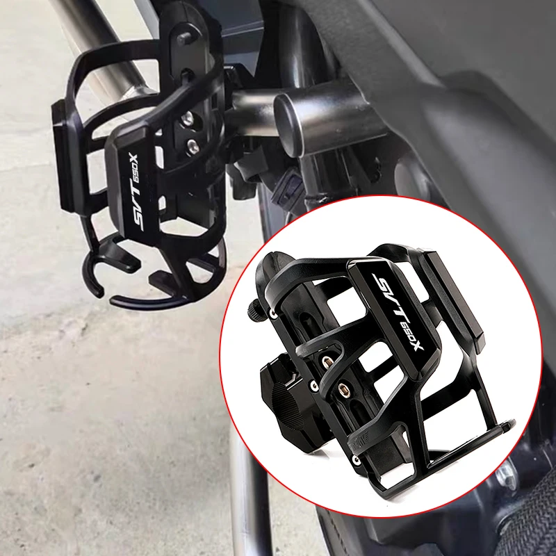 دراجة نارية المشروبات زجاجة ماء شرب حامل الكأس ل QJMOTOR QJ موتور SVT 650 X SVT650X SVT650 X 2020-2026 + اكسسوارات #1