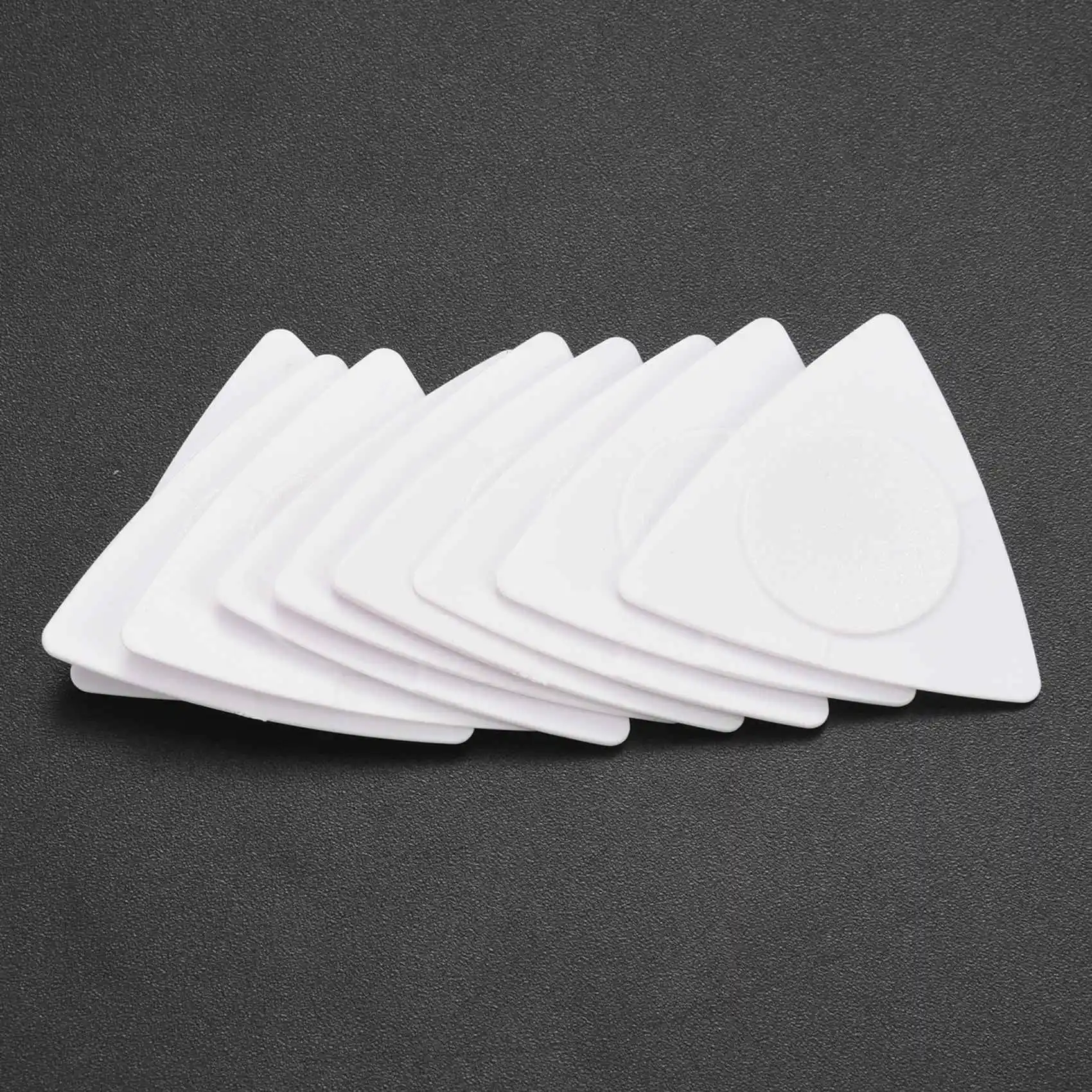 Flanger 10pcs Triangle-Guitar picks 1.0 0.75 0.5 mm Thickness in PC + ABS Material Antislip Style Picks White