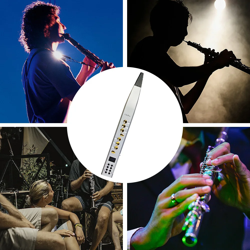 Digital Wind Instrument Rechargeable Electronic Saxophone Electronic Wind Instrument 89 Tones Electric Blowpipe Built-in Speaker