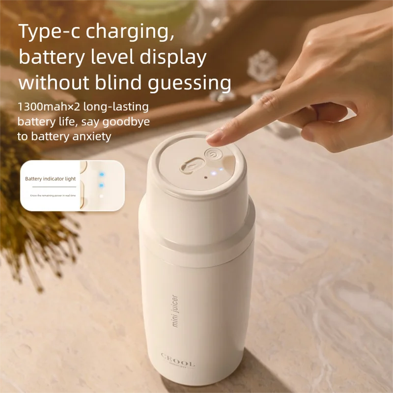 

350 мл President Miss Новая многофункциональная соковыжималка Портативная перезаряжаемая соковыжималка Изолированная электрическая чашка для сока Нержавеющая сталь