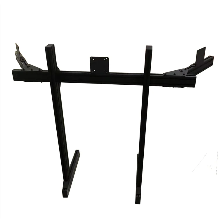 الألومنيوم الشخصي 4080 شاشة متعددة يتصاعد الثلاثي شاشة الذراع الطابق قوس حامل شاشة DIY بها بنفسك سيم سباق قمرة القيادة محاكاة