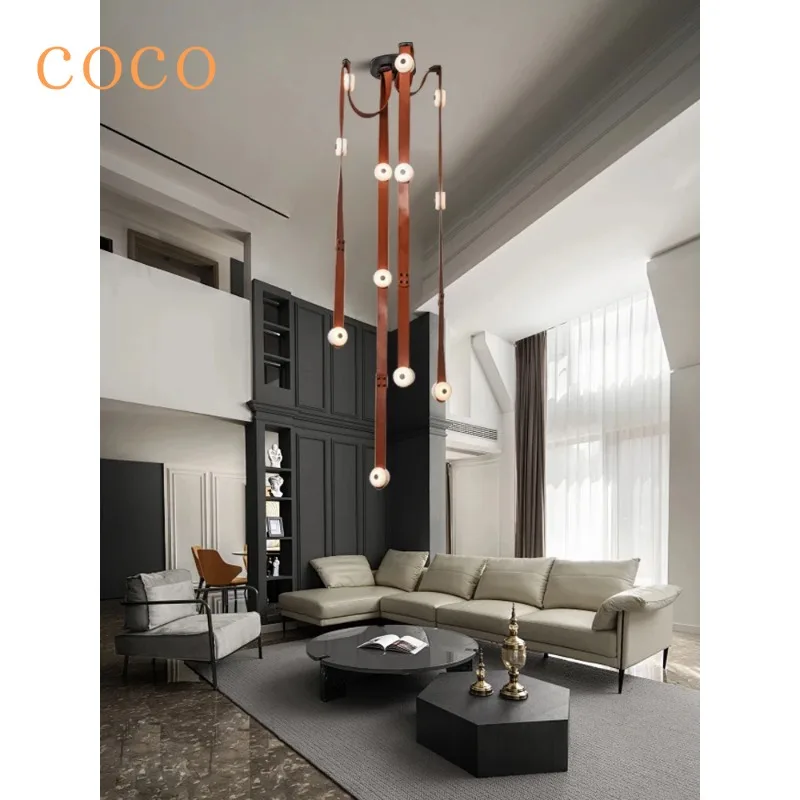 

Modern designers decorate homes with leather, natural marble, LED pendant lights,adjustable brightnessand soft decorative lights