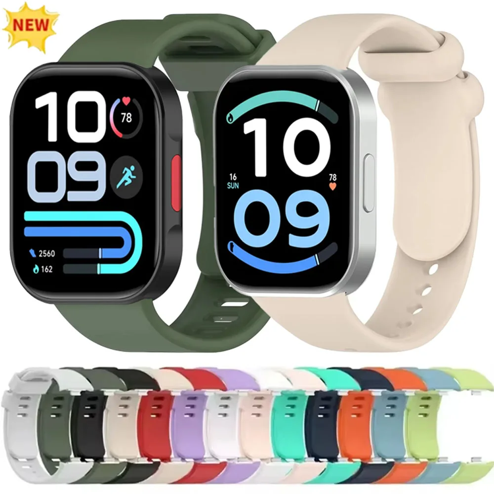 Original Silicone Strap for Redmi Watch 6 Active-Lite 6 5 4 Comfortable Wristband for Xiaomi Mi Band 10 Pro 9 Pro 8 Pro Bracelet