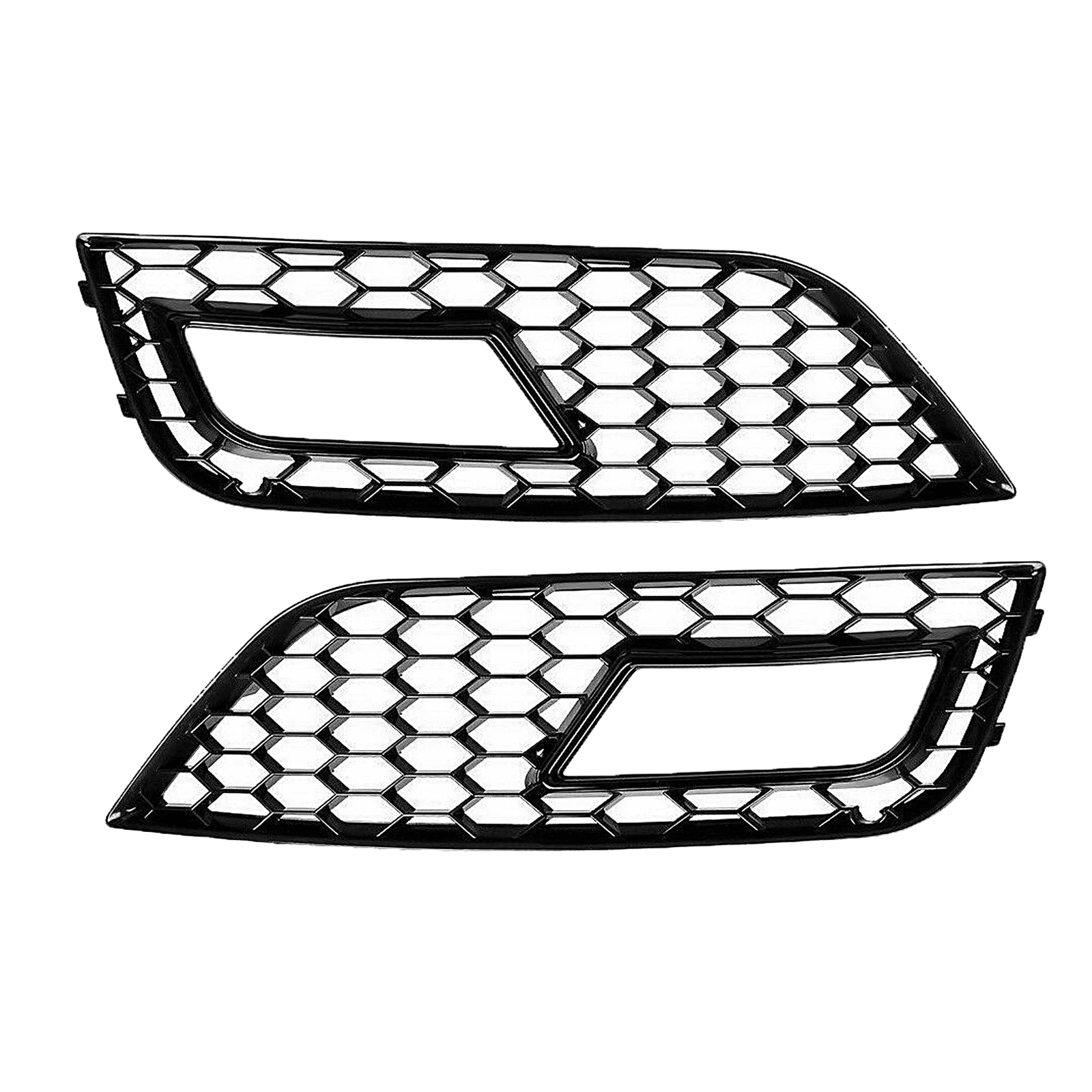 

2pcs RS4 Style Car Front Fog Light Grille Grill Cover for Audi A4 B8.5 2013-2016 8K0807681K01C 8K0807682K01C Fog Lamp Grille