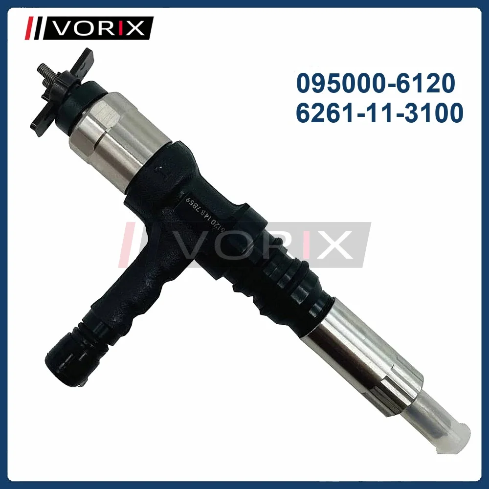 

Diesel Fuel Injector assy 095000-6120 6261-11-3100 for KOMATSU PC600-8 PC700-8