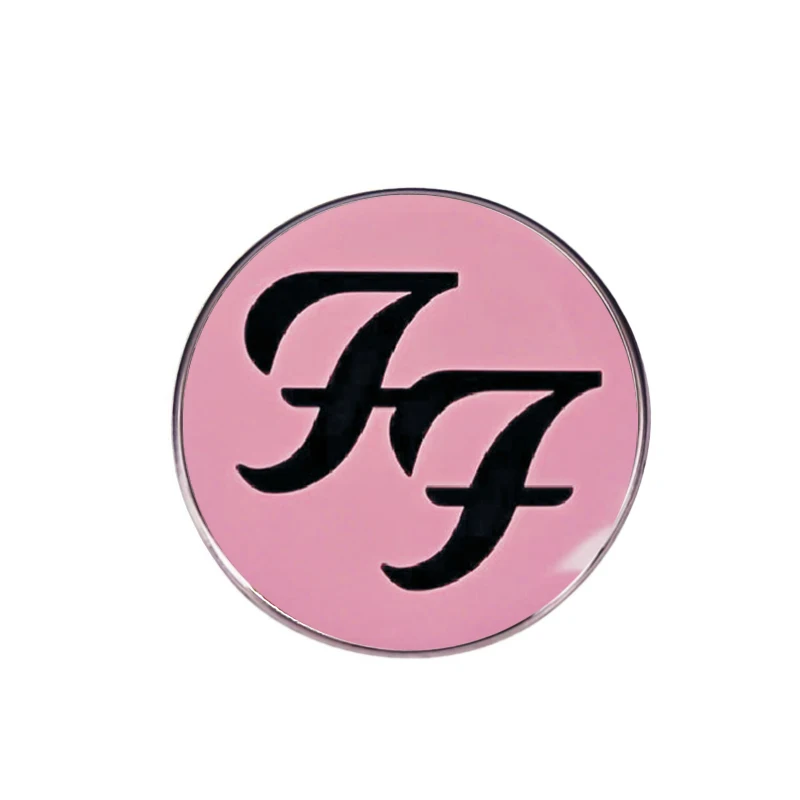 New Foo Fighters Band Punk Music Brooch Metal Badge Rock Jewelry Fan Collection Gift Clothing Bag Accessories Wholesale
