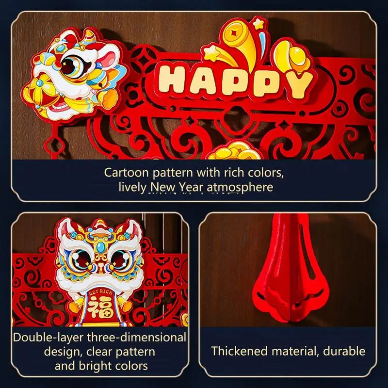 Spring Couplet Snake Year Door Decoration Set Chinese New Year Decoration Ornaments Fu Character Chinese Couplets Chunlian For