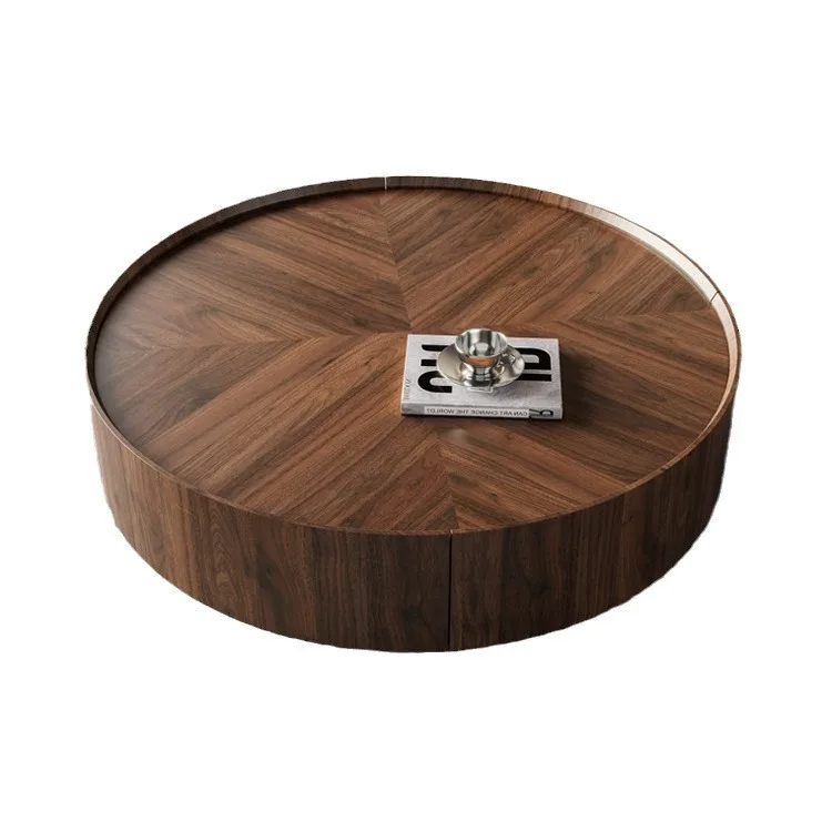 

Wabi sabi wind, solid wood, coffee table, light luxury, modern, household, small apartment