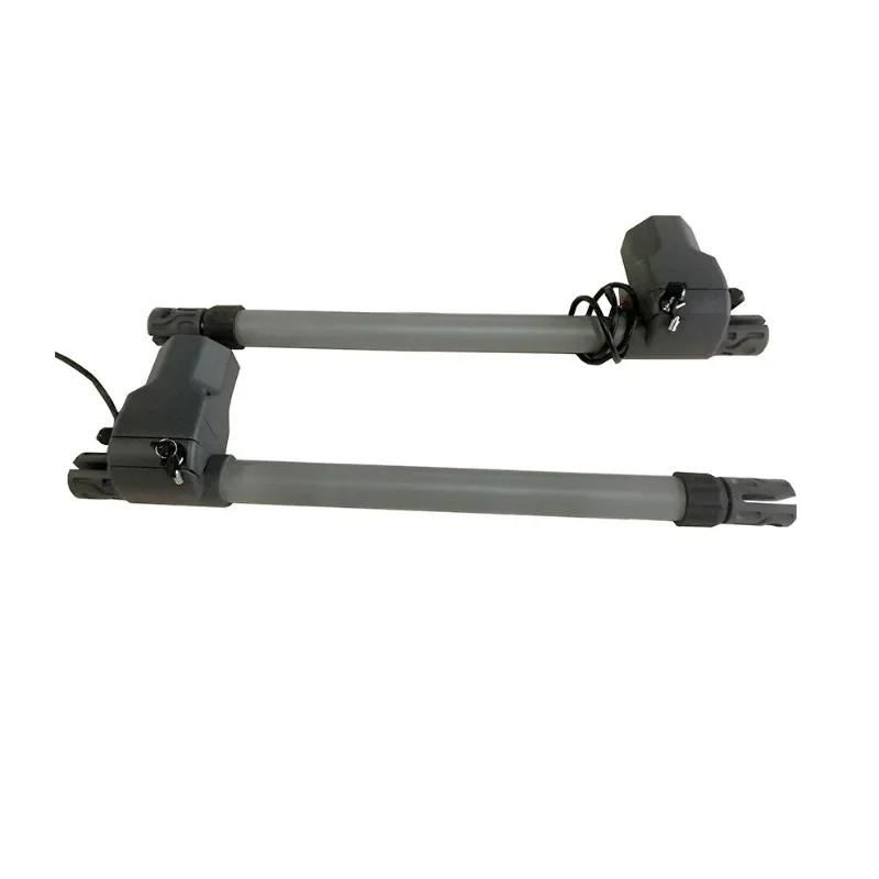 Motor de puerta batiente automático de doble brazo con control remoto inteligente, para puertas de ocho hojas, con energía solar, para villas y comunidades residenciales.