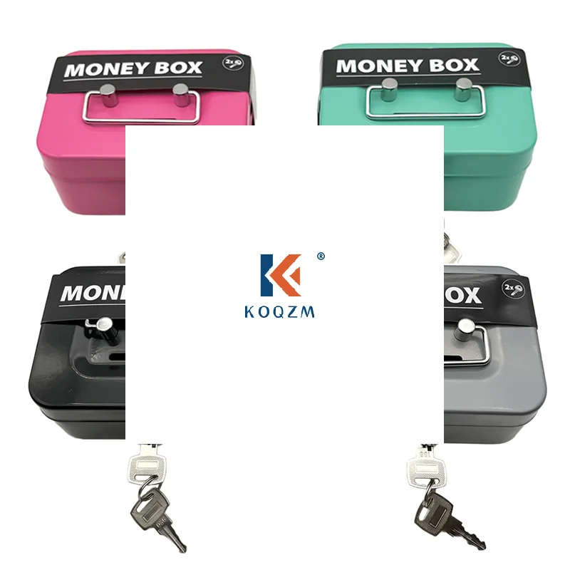 

Металлический портативный сейф-копилка для денег с ключом, маленький, прочный, с замком безопасности, для детей