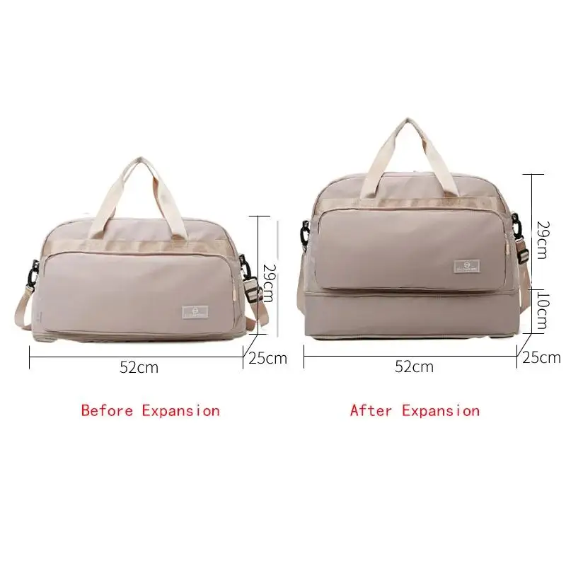 

AOTTLA Extended Ladies Travel Bag Waterproof Shoulder Crossbody Bag For Separation Wet Bag Women's And Handbag Dry Women Sports