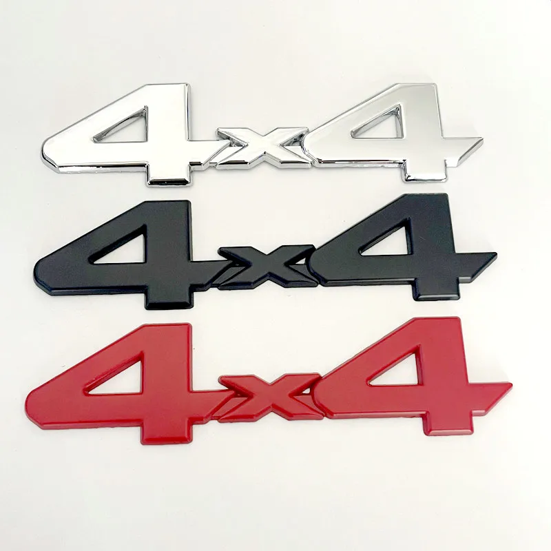 3D Metal Letters For Car Trunk RC Jeep 4X4 Stickers CJ7 XJ Off Road Crawler Compas Grand Cherokee Wrangler 4X4 Accessories