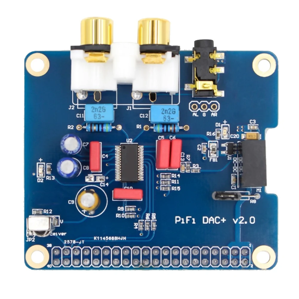 

Новый PCM5122 для Raspberry Pi B + 2/3B HIFI ЦАП + звуковая карта Цифровой аудиомодуль Интерфейс I2S Специальная Volumio Music PIR 2B 3
