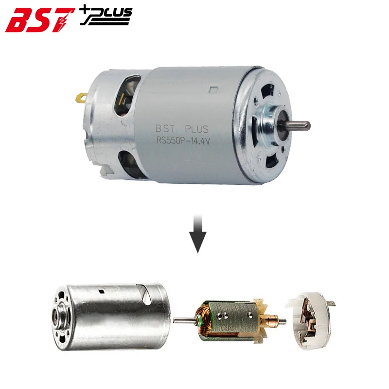RS550Motor14Teeth para furadeira de carga sem fio O motor mais vendido são escovas