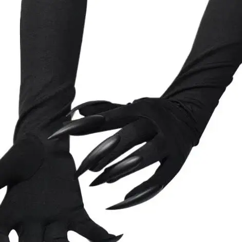 

Хэллоуин кошачья женщина лапа перчатки с длинными ногтями и когтями вечерние аксессуары для косплея