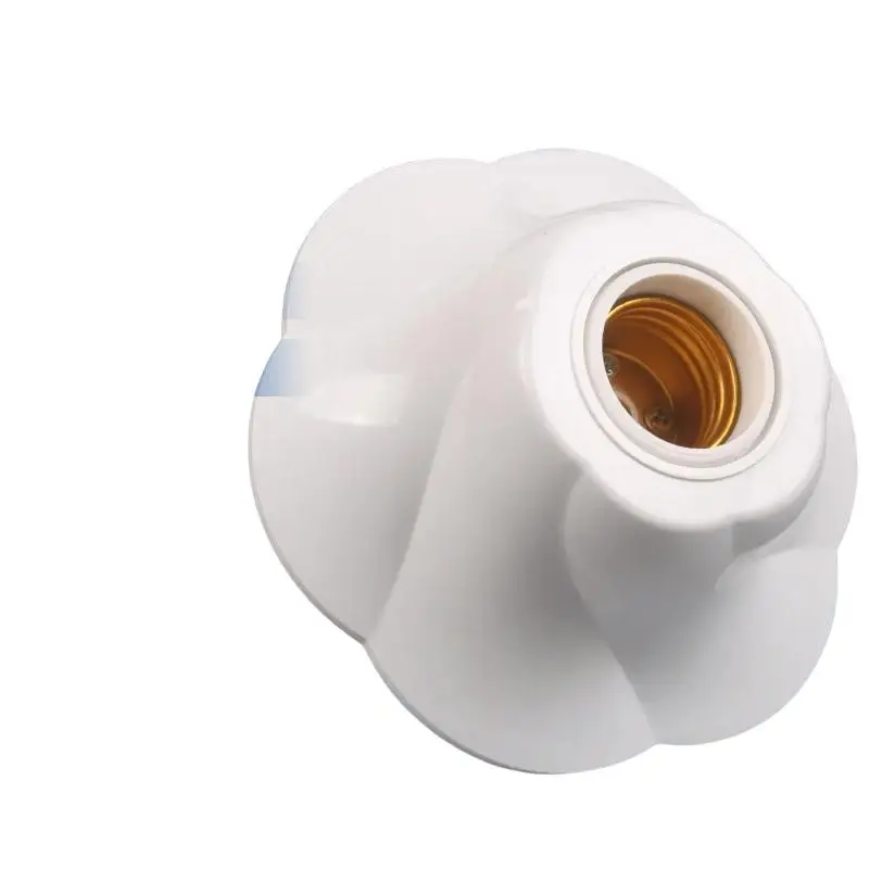 E27 Pendant Lamp Holder Rose Shaped White Fixed Base Socket Suitable for Indoor Shop Window Display Lighting Use