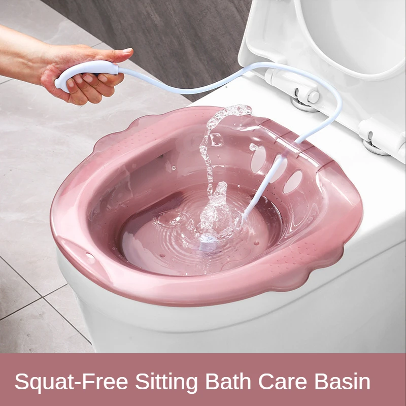 Portable Bidet Sitz Bath Tub Basin for Pregnant Women Elderly Postpartum Hemorrhoids Patient Toilet Sitz Bath Tub Basin Bidet