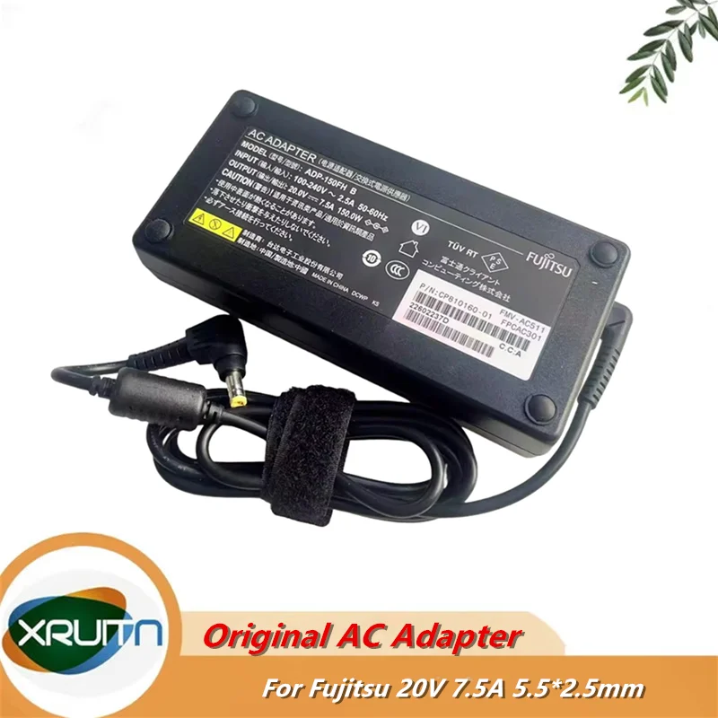 

Original for Fujitsu Laptop Power Supply ADP-150FH B AC Adapter Charger 20V 7.5A FMV-AC511 FPCAC301 5.5*2.1mm Original