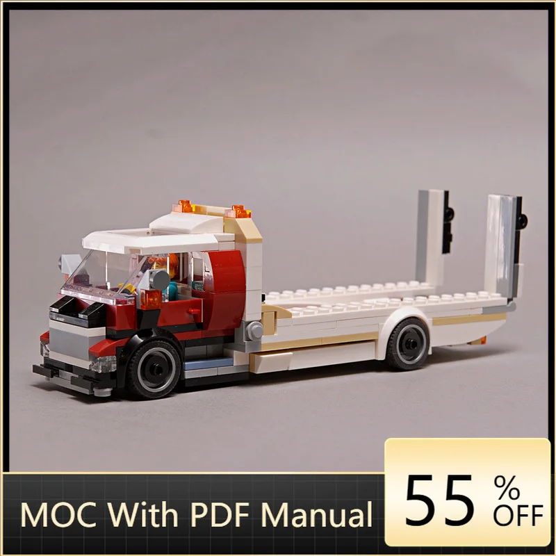 

276 шт. MOC на заказ 60454, автомобиль-транспортер, модель суперкара, строительный блок, кирпич, образовательная сборная игрушка, подарок на день рождения, Рождество