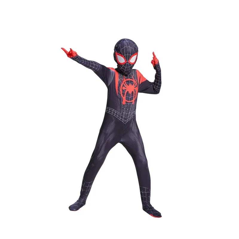 

Child Spiderman Costume Peter Parker Bodysuit Halloween Boys Girls Play Movie Fan Cosplay Fantasy Costume
