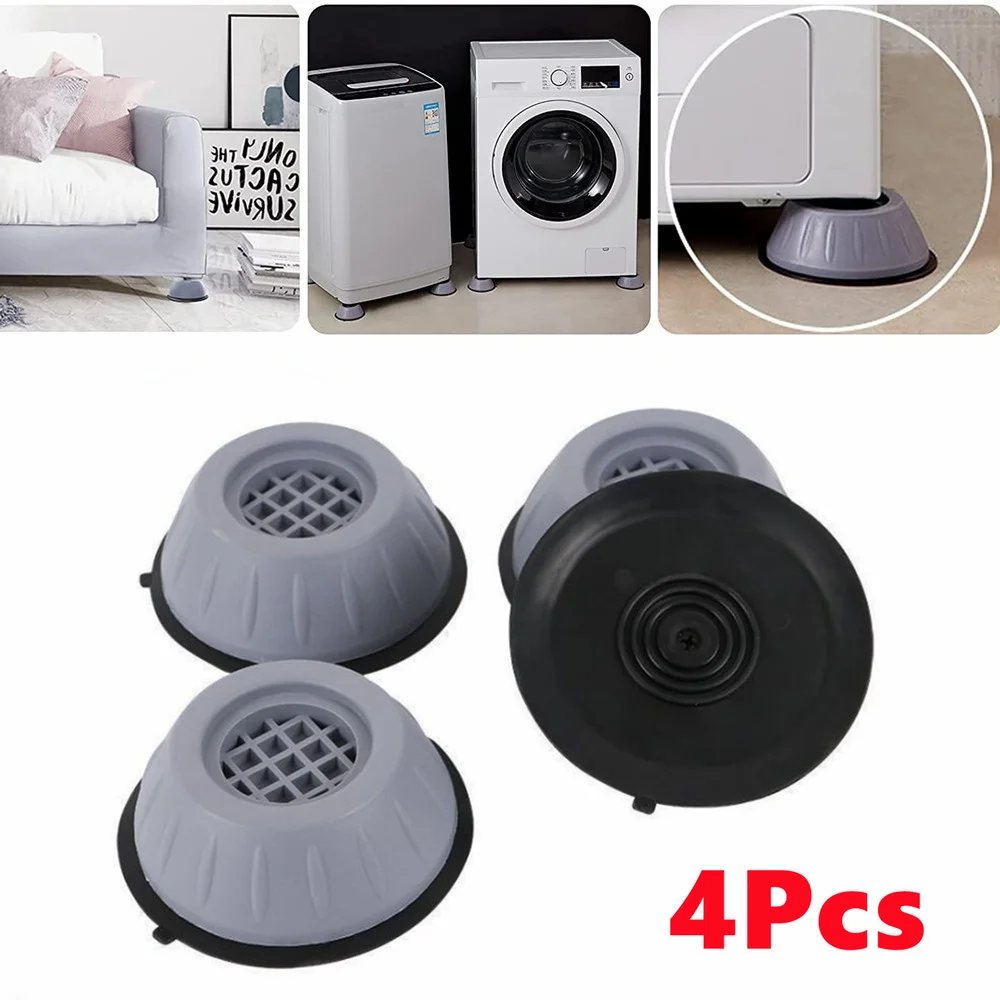 

4Pcs Washing Machine Support Pad Anti Vibration Feet Pads Rubber Legs Slipstop Silent Skid Raiser Mat Dampers Stand Non-Slip Pad