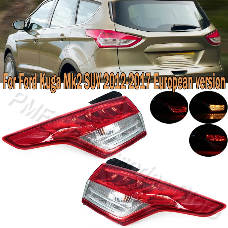 

LED Tail Light Assembly Rear Brake Lamp Turn Signal Light For Ford Kuga Mk2 SUV 2012-2017 European Version 1804900 DV45-13404-AF