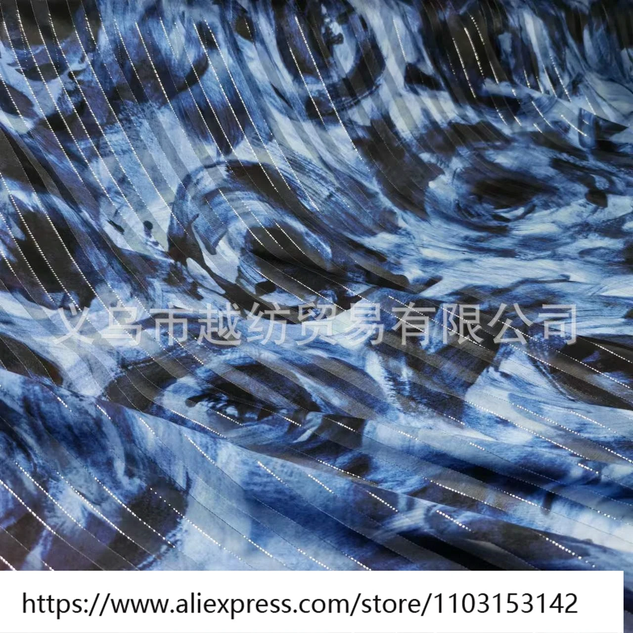 Zomer licht en dun transparant 12Momme zijde satijn streep abstracte print shirt rok smalle stof