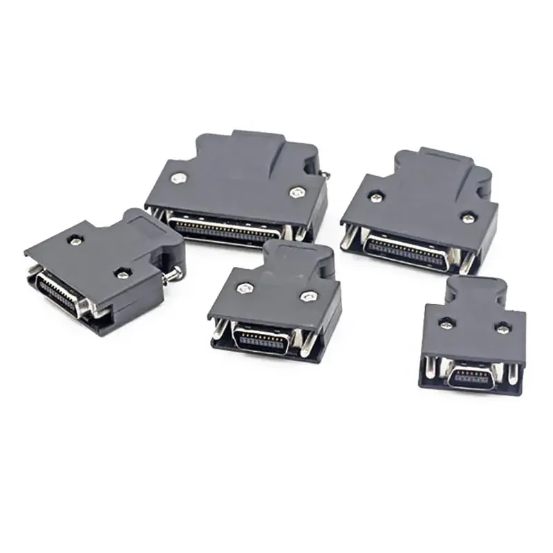 SCSI MDR Connector 50 pin CN1 Servo Plug 3M 10150-3000PE/10350-52A0-008  3M SCSI CN Connector Cable Wire Solder Type Shell