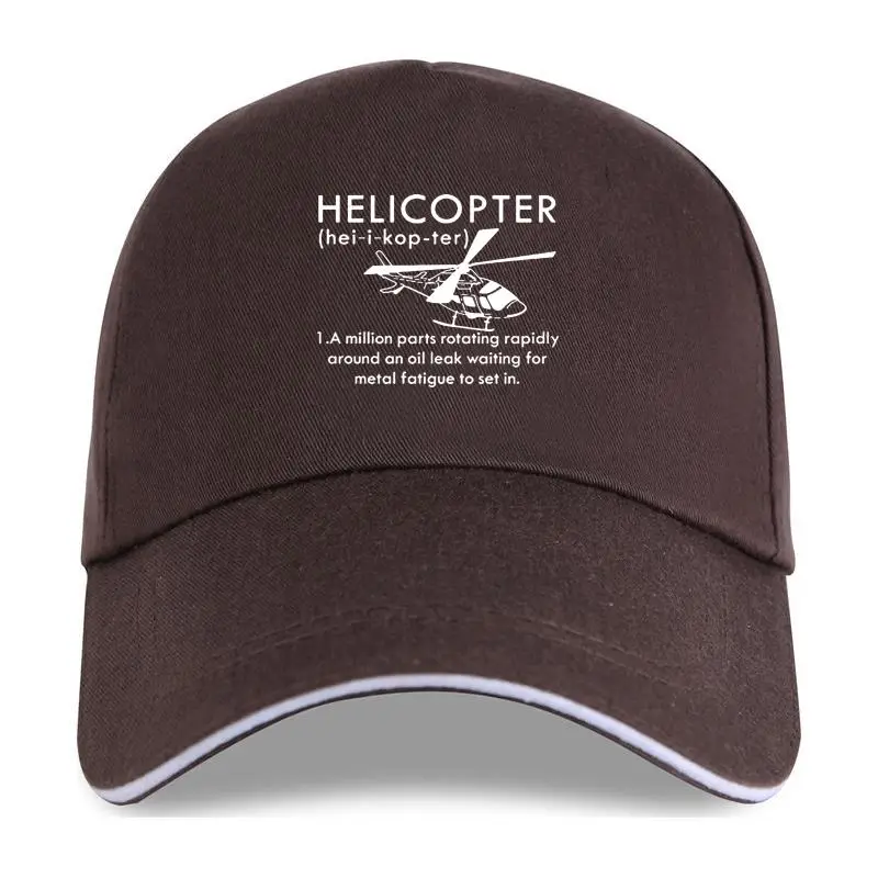 New Summer Funny Print Helicopter Men Pilot Gift Brand Baseball cap Casual Tops