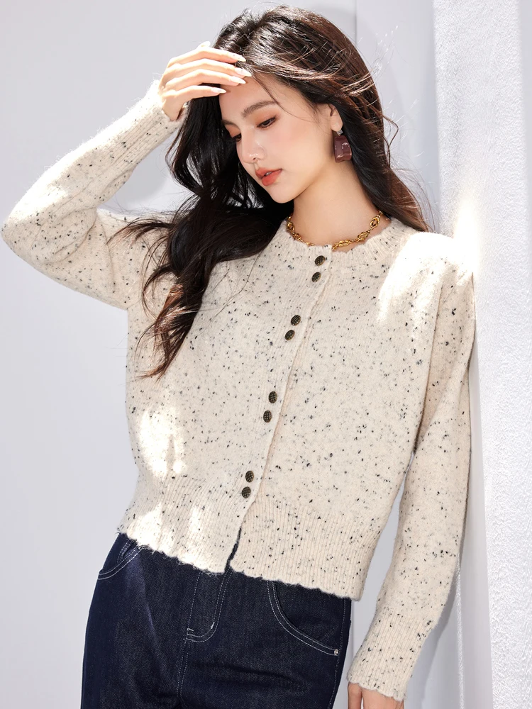 Women\'s Fashion Retro Sweater Cardigans Autumn New Korean Loose Long-sleeved Knitted Outwear Unique Tops Coat