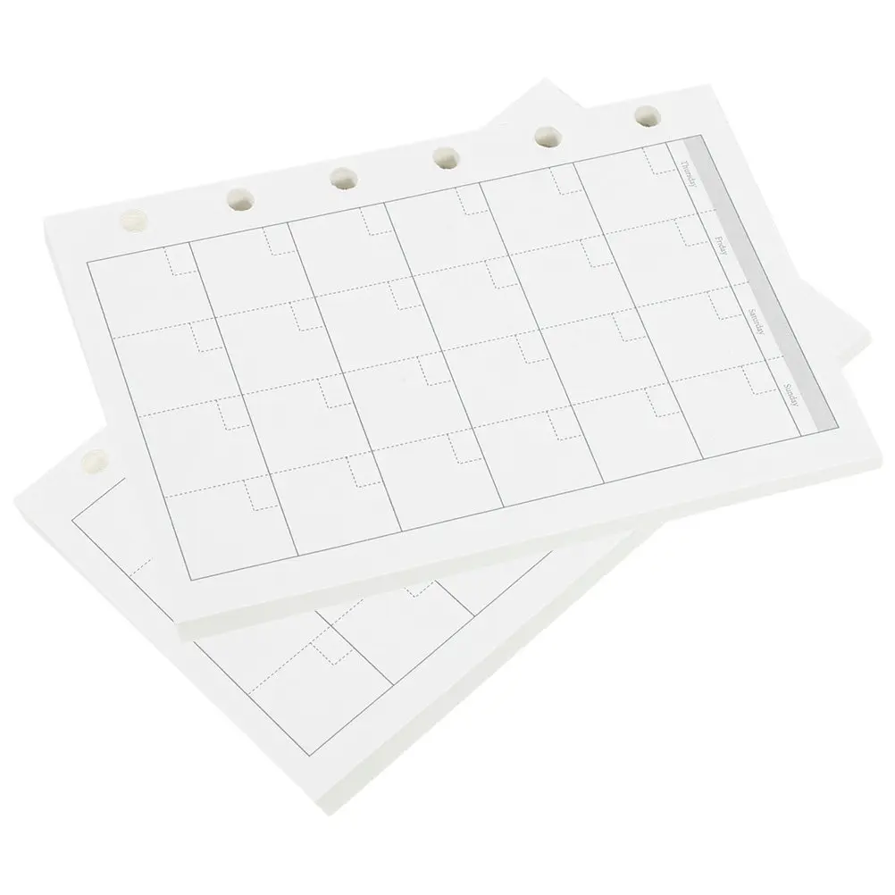 

2Sets Binder Notepad Replacement Refills Thick Loose Leaf Notebook Paper Planner Inserts Writing Paper for Students Office