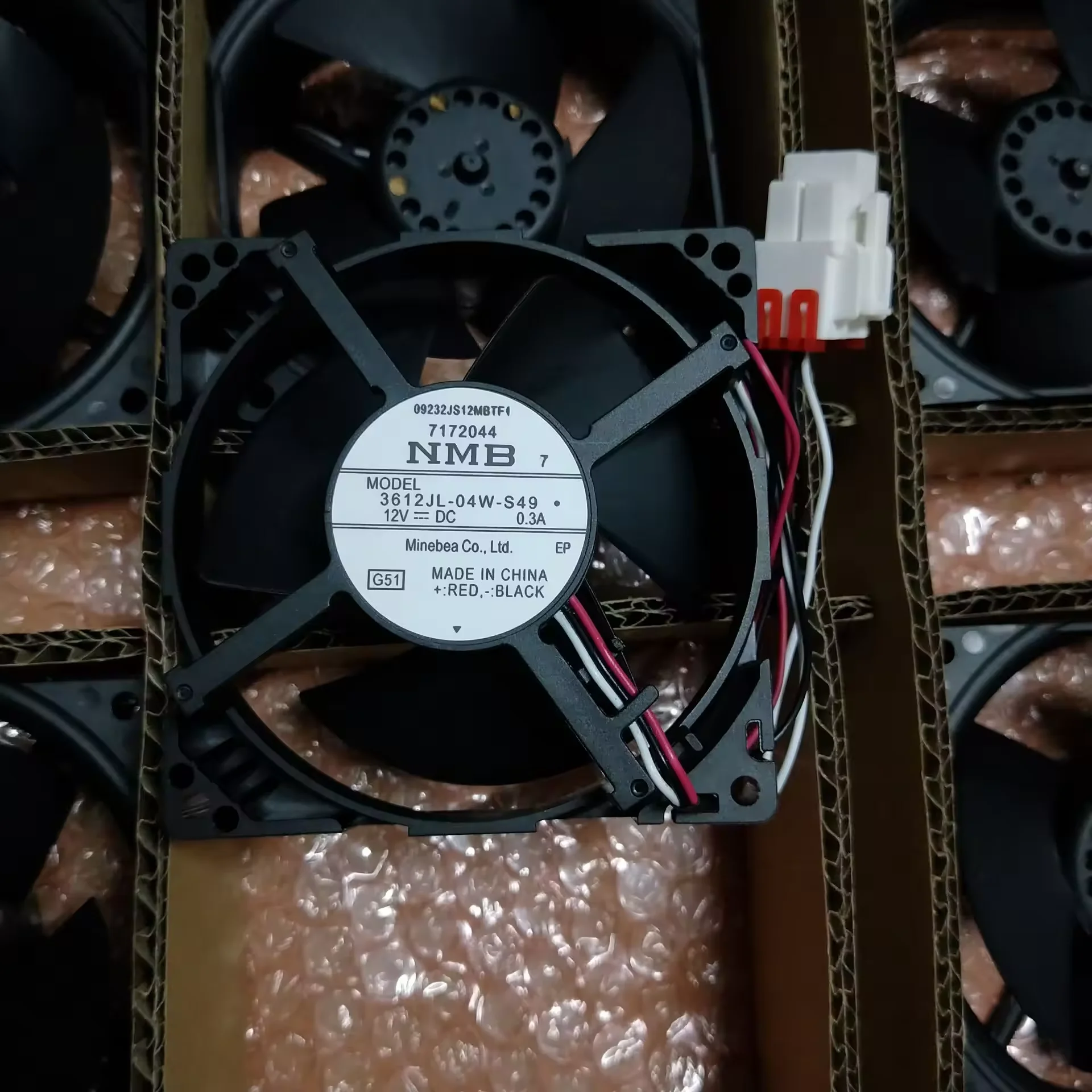 

, Refrigerator Cooling Fan NMB-MAT 3612JL-04W-S49 12V 0.3A 9.M3 Power Cooling fan