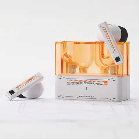 MOONDROP Space Travel 2 hörlurar HiFi Brusreducerande TWS trådlösa Bluetooth 6.0 ANC Låg latens Spelläge SBC/AAC Gamingheadset 8 best sales måndroppe skymning - №2