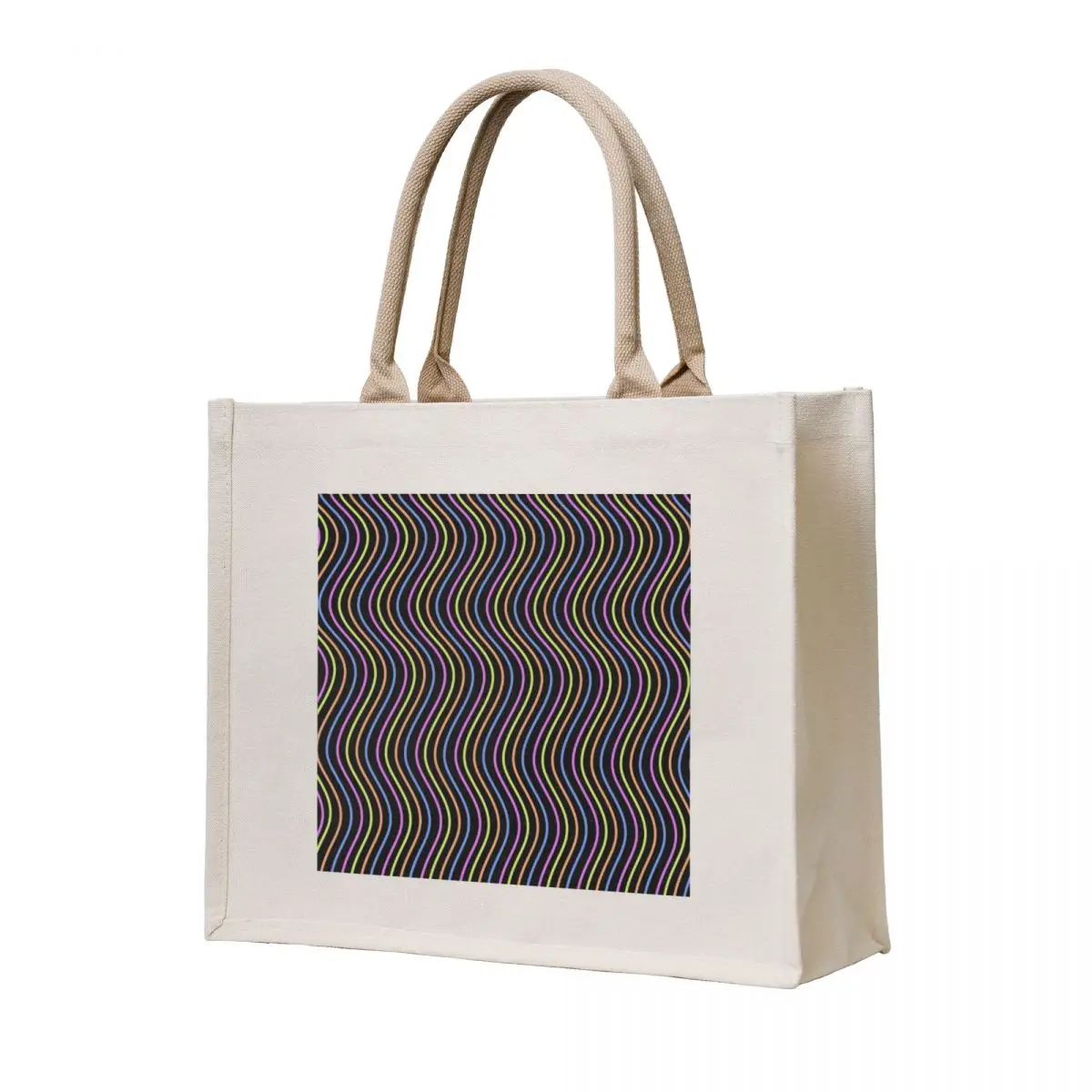 

Wavy Squiggles Tote Bag foldable reusable bag cloth bag woman Candy bags custom tote