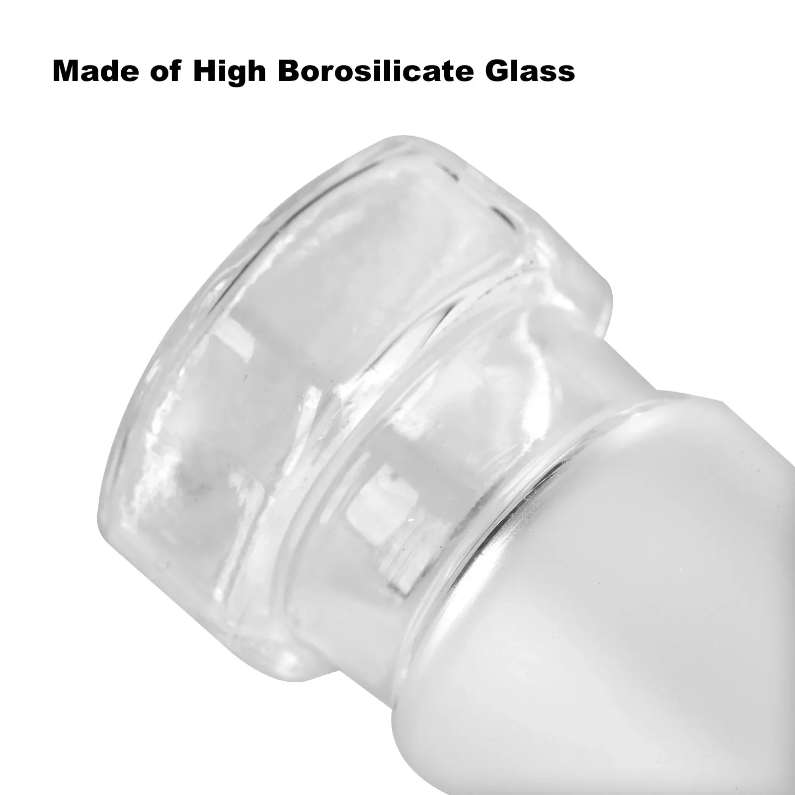 2Pcs Hexagonal Head Hollow Cone Stopper 14/23, 19/26, 24/40 for Laboratory Conical Flask,Boiling Flask-3-neck, Glass Bottle