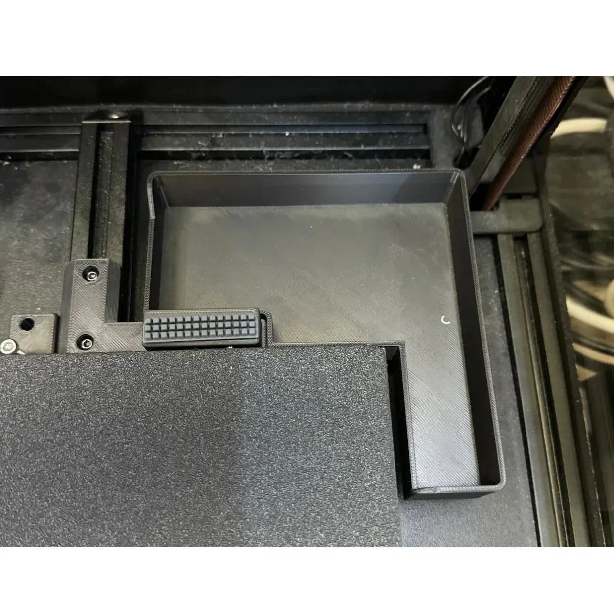 Voron 2.4 Nozzle Brush for Voron 3D Printer Silicone Nozzle Wiper with Purge Bucket Voron 2.4 Bed Clearance