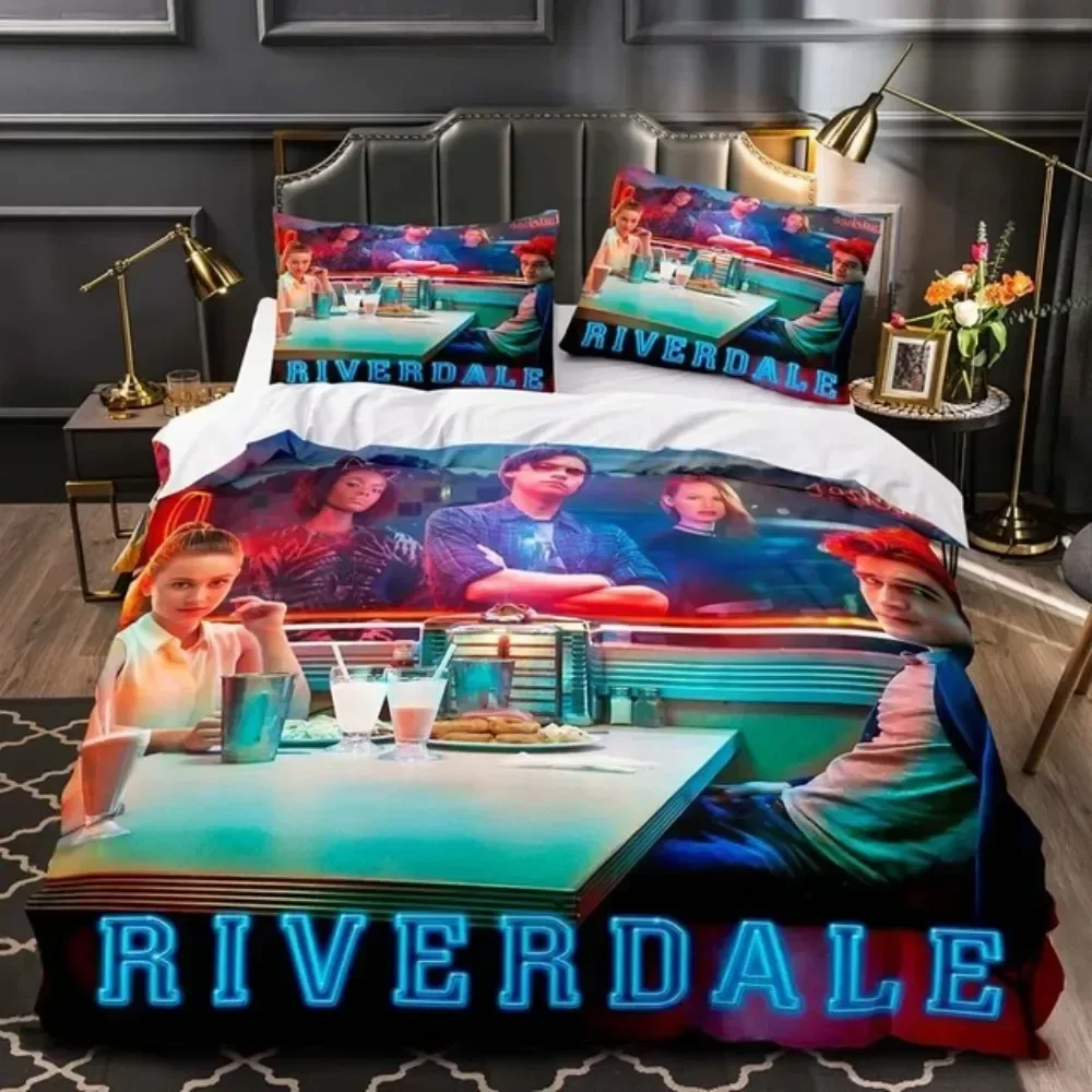 

Luxury New 3D Print Movie Riverdale Bedding Set Teens Boys Duvet Cover Set With Pillow Cover Single Queen King Full Size Bed