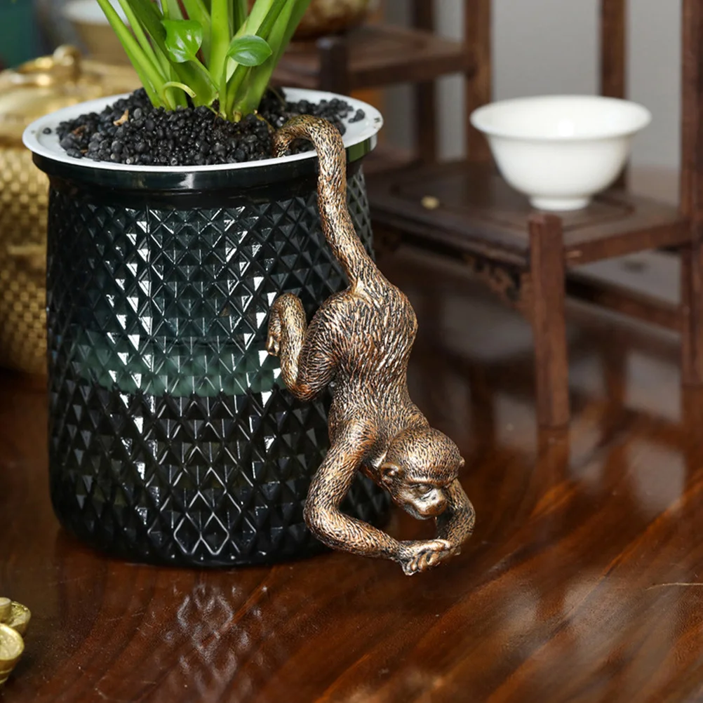 

Creative Resin Monkey Statue for Garden Decoration Outdoor Yard Indoor Living Room Tree Hanging Sculpture Home Art Decor