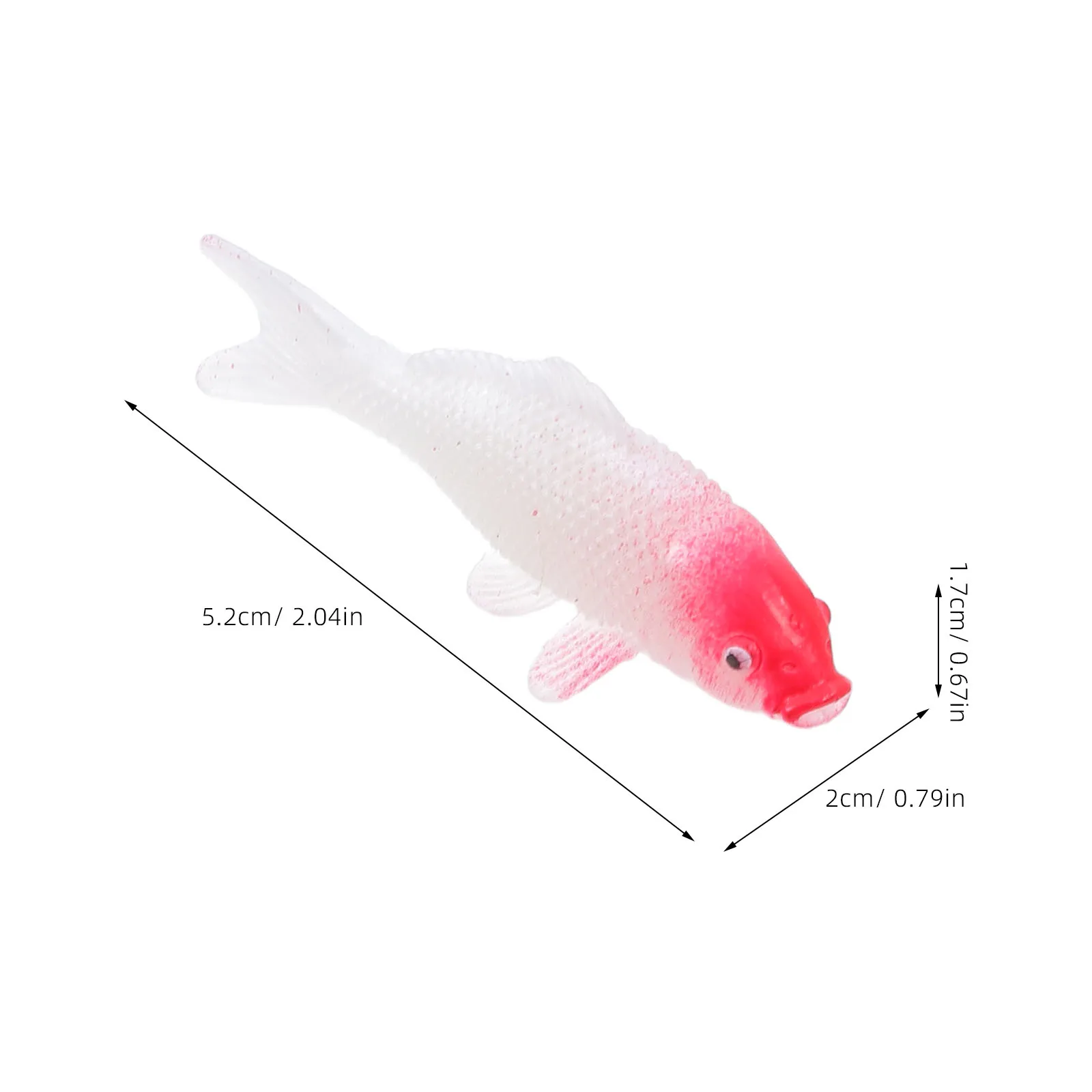 

4 Pcs Mini Simulated Koi Fish Aquarium Decorations Artificial Model Miniature Fake Plastic Pvc Carp