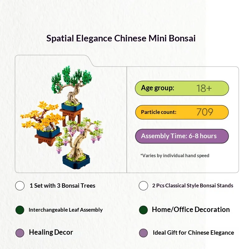 레고 블록 크리스마스 축제 10373 미니 레고 분재 남녀 조립 장난감 2025 신제품 크리스마스 선물