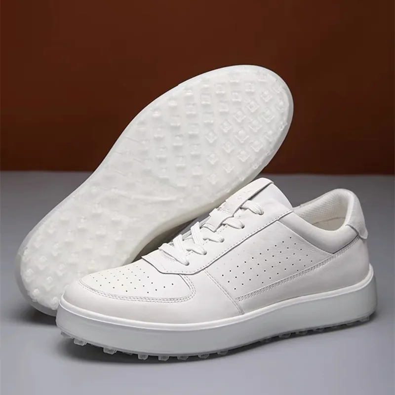 أحذية رياضية من جلد البقر الطبيعي للرجال ، أحذية كاجوال على الطراز البريطاني ، موضة جديدة #5