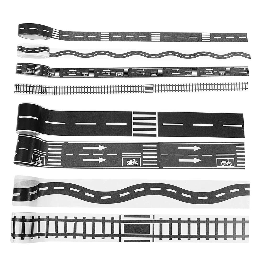 Washi Tape for Car Birthday Decorations Highway Roads Cars Racing Track Toy Children Boy Birthday Gifts Parking Lot Sticker